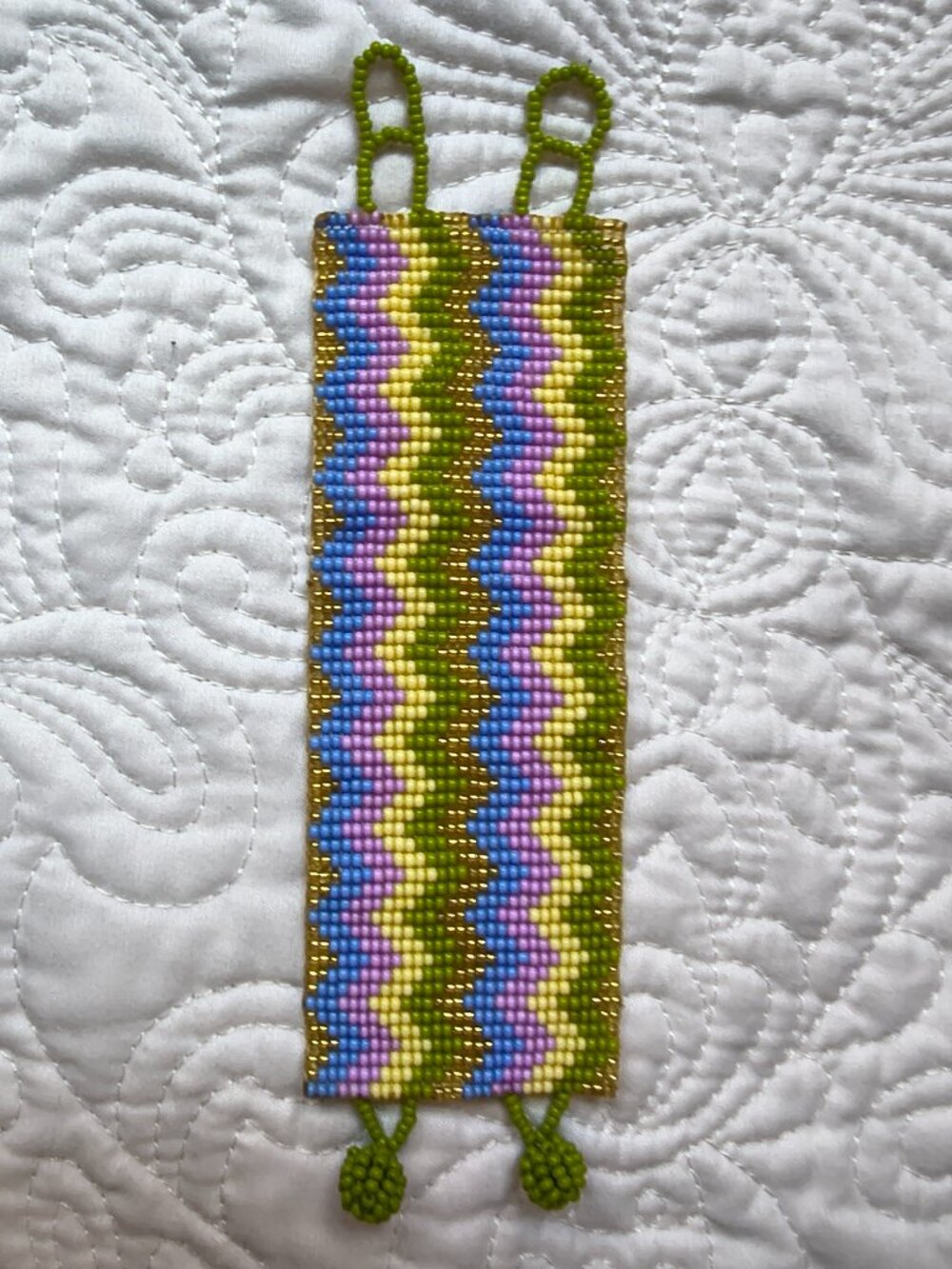 One of a kind beaded bracelet from Medellin Colombia